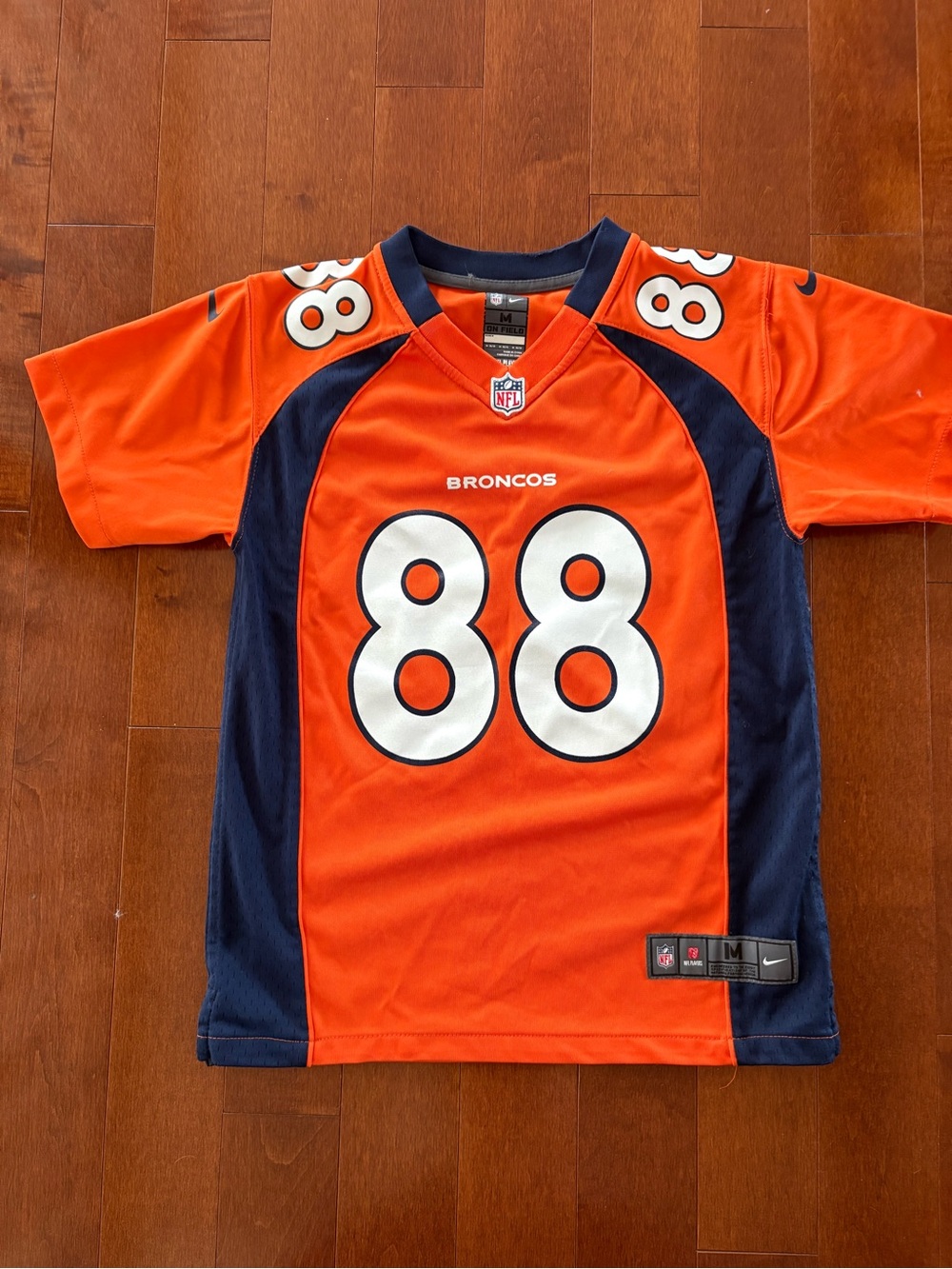 NFL Orange and Navy Broncos Kids #88 Jersey